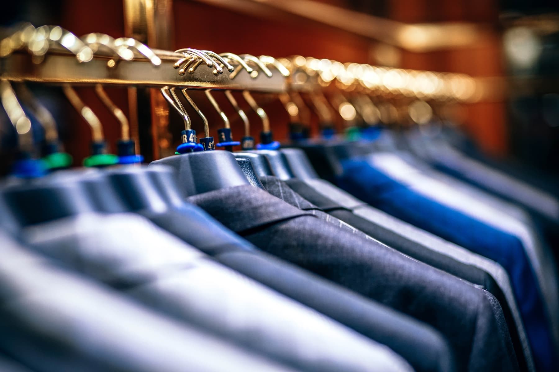 Treated textiles in a clothing workshop